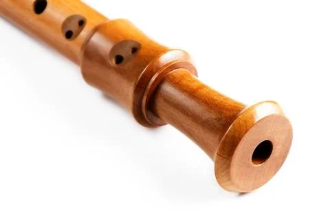 End of treble flute Stock Photos