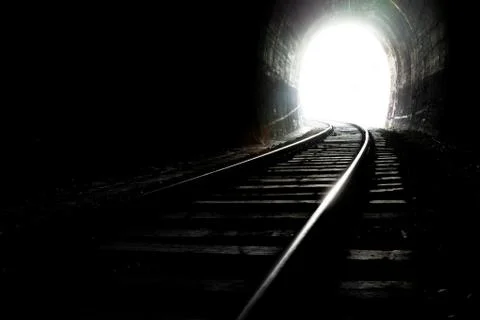 End of the tunnel Stock Photos