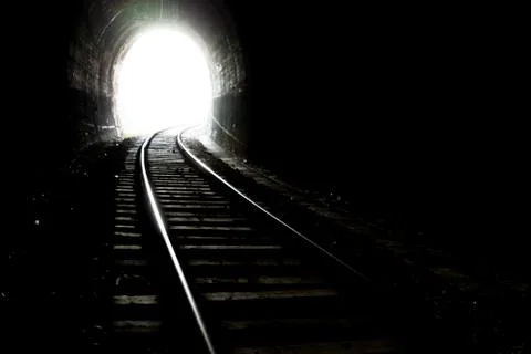 End of the tunnel Stock Photos