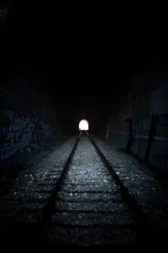 End of the tunnel Stock Photos