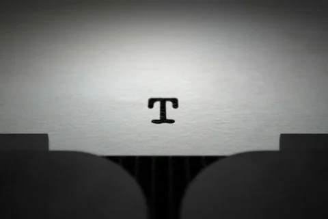 The End - Type Written NTSC Stockbeeldmateriaal 815979