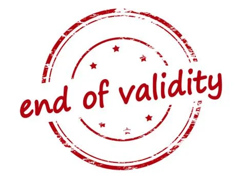 End of validity Stock Illustration