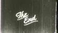 THE END Vintage Old Film Title Graphic Leader Distressed Movie Retro 8mm Finale HD Footage