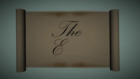 The End vintage style scroll Stock Footage 237009465