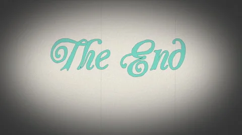 The End Vintage Title Stock Footage 61543995