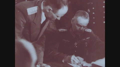 End of War: Capitulation - 1945 Stock Footage 170070245