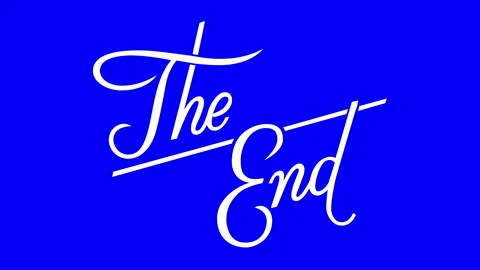 THE END, White on Chromakey Stockbeeldmateriaal 279392967