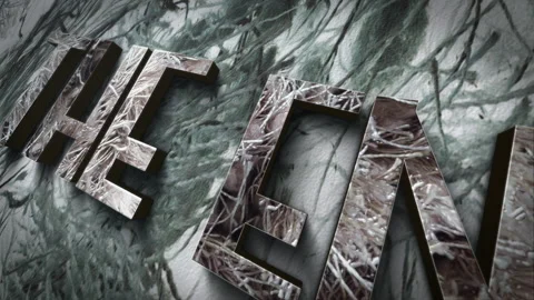 The End wood text 3D animation abstract background Stock Footage 230455310