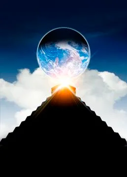 End of the world in 2012 conceptual image Stock Illustration