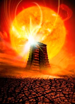 End of the world in 2012 conceptual image Stock Illustration