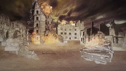End of the World Climate Change / Crisis Concept / Chaos Stock Footage 90222237