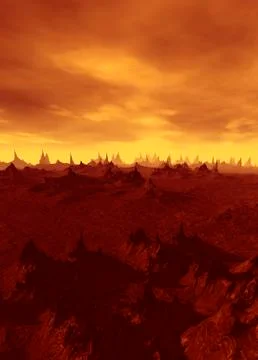 End of the world, conceptual artwork Stock Illustration