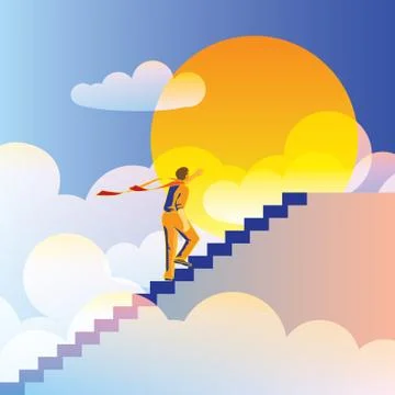 At the end of the world Illustrazione stock