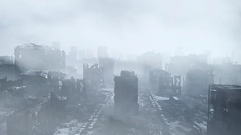 End of the world ruins Video stock 104291121