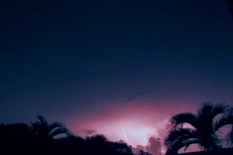 End of the World Thunderstorm Lightning 4x3 Stock Footage 8687291