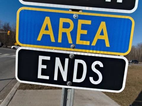End of Zone, Start of Adventure Stock Photos