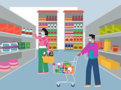Endcap Concept Illustration Stock Illustration