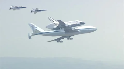 Endeavour Shuttle Sky Stock Footage 41475264