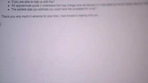 Ending Email With The Phrase 'From' Stock Footage 87780541