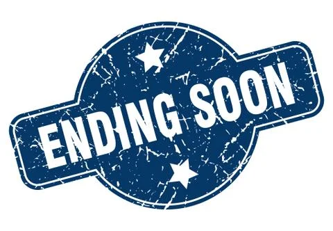 Ending soon sign Stock Illustration