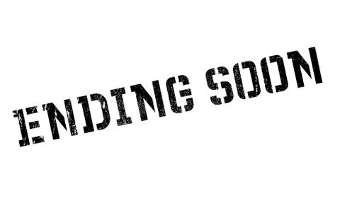 Ending soon stamp Stock Illustration