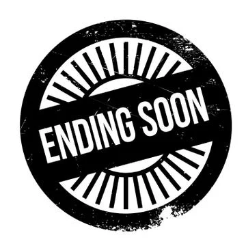 Ending soon stamp Stock Illustration