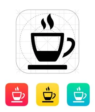 Ending tea cup icon Stock-Illustration