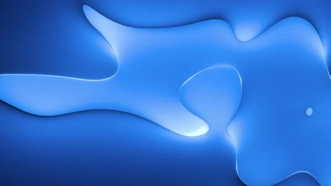Endless 3d animation, abstract blue background. Minimal wallpaper with wavy 動画素材 185147342