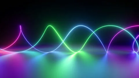 Endless 3d animation, abstract geometric neon background, colorful spiral Stock Footage 231628327