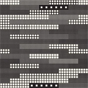 Endless Abstract Background With Random Size Squares. Vector Seamless Pattern. Stock Illustration