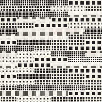 Endless Abstract Background With Random Size Squares. Vector Seamless Pattern. 库存插图