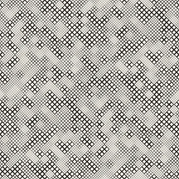 Endless Abstract Background With Random Size Squares. Vector Seamless Pattern. 库存插图