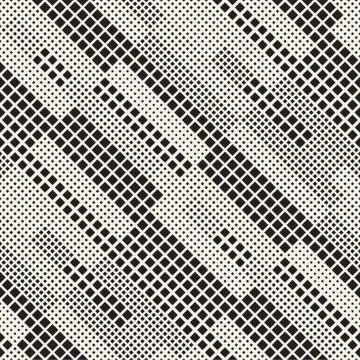 Endless Abstract Background With Random Size Squares. Vector Seamless Pattern. Stock Illustration