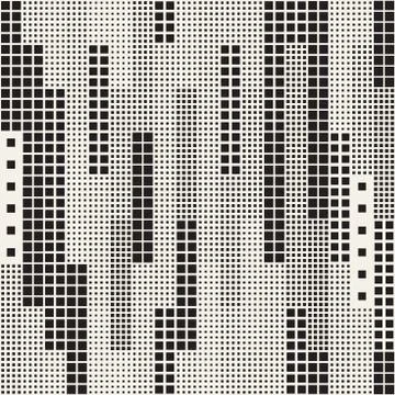 Endless Abstract Background With Random Size Squares. Vector Seamless Pattern. 库存插图