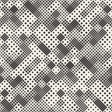 Endless Abstract Background With Random Size Squares. Vector Seamless Pattern. Stock Illustration