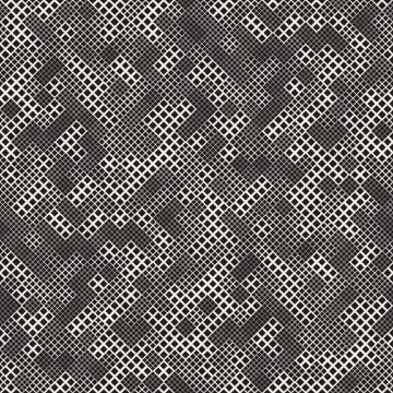 Endless Abstract Background With Random Size Squares. Vector Seamless Pattern. 库存插图