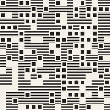 Endless Abstract Background With Random Size Squares. Vector Seamless Pattern. Stockillustratie