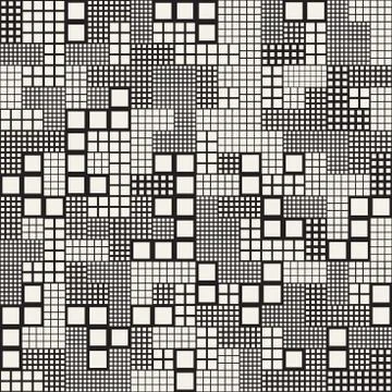 Endless Abstract Background With Random Size Squares. Vector Seamless Pattern Stockillustratie
