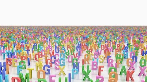 Endless alphabet Illustrazione stock