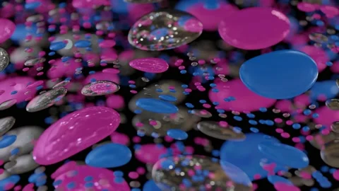 Endless Animation With Liquid Elements Stock Footage 166376139