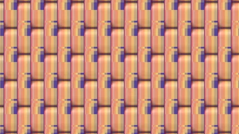 Endless animation of moving rectangular shapes. 3d rendering 4K UHD resolution Stock Footage 156732963