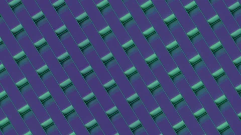 Endless animation of moving rectangular shapes, with seamless texture. 3d render Stock Footage 157097688