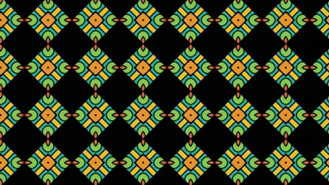 Endless animation of seamless tile pattern slide. Panning Stock Footage 202109315