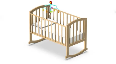  Endless Baby Cribs vertigo effect  Stock Footage 36098064