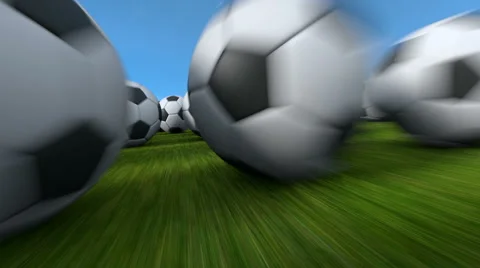 Endless balls flight Stock Footage 69021738