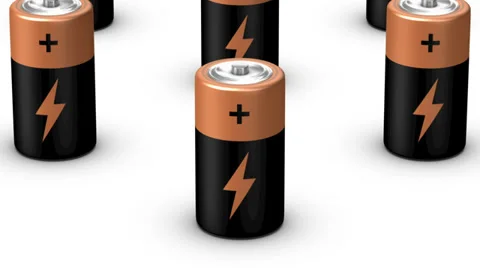 Endless Batteries vertigo effect Stock Footage 37393125