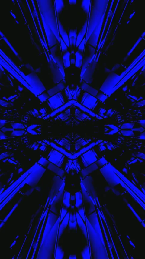 Endless blue tunnel mesmerizing video loop for visual display and relaxation Видео 321564733