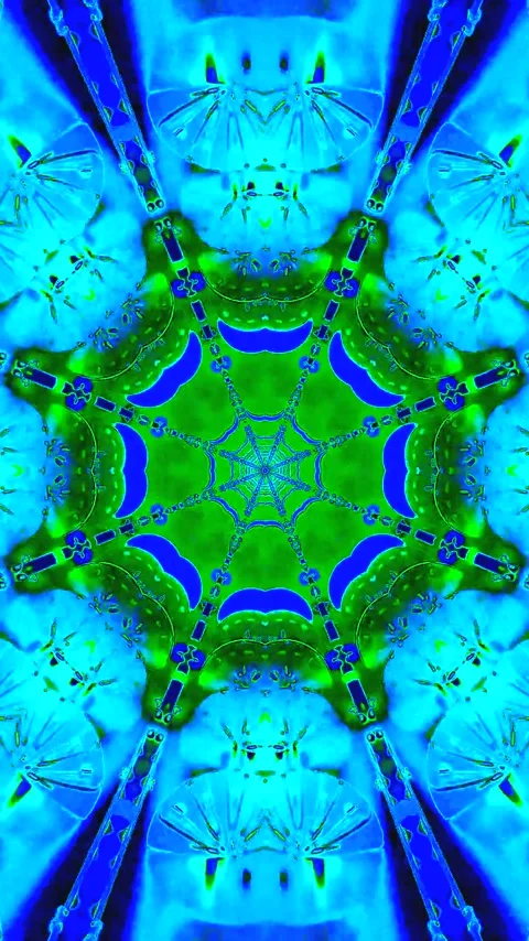 Endless blue tunnel video loop showcasing vibrant patterns and seamless mot.. Stock Footage 321568213
