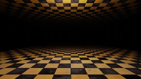 Endless camera movement forward into the darkness in a tunnel made of old wooden Video stock 311359335