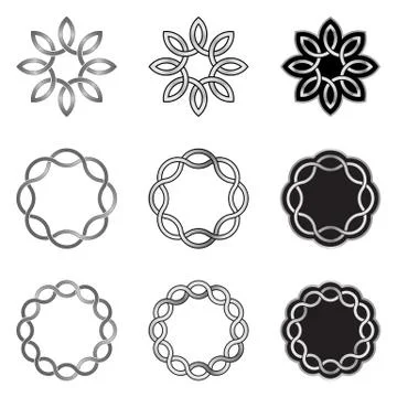 Endless Celtic Knots Patterns Illustrazione stock